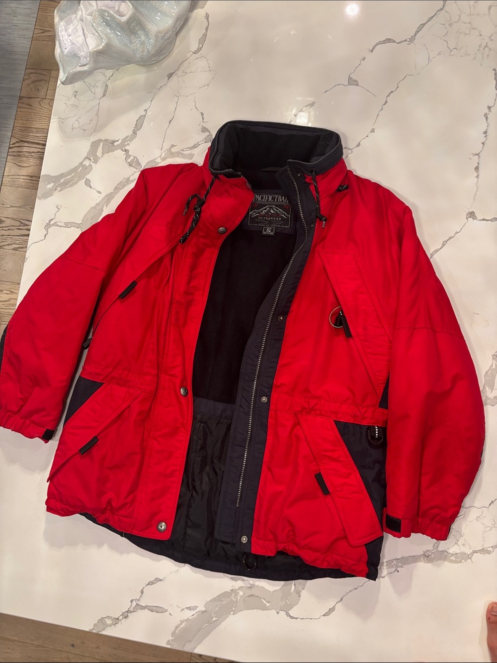 Pacific Trail Red and Black Kids' Puffer Jacket